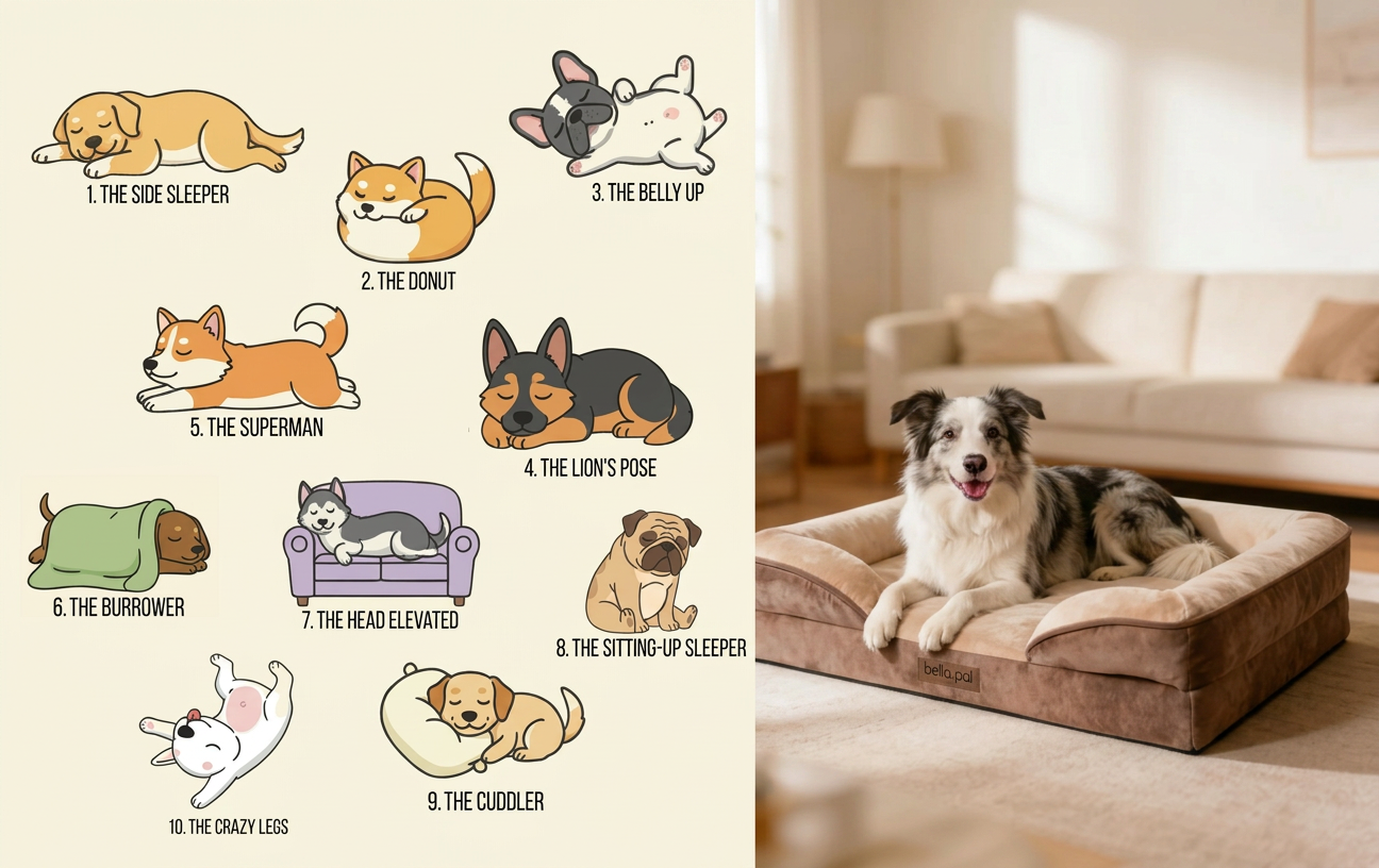 What type of dog bed is best for different sleeping styles?