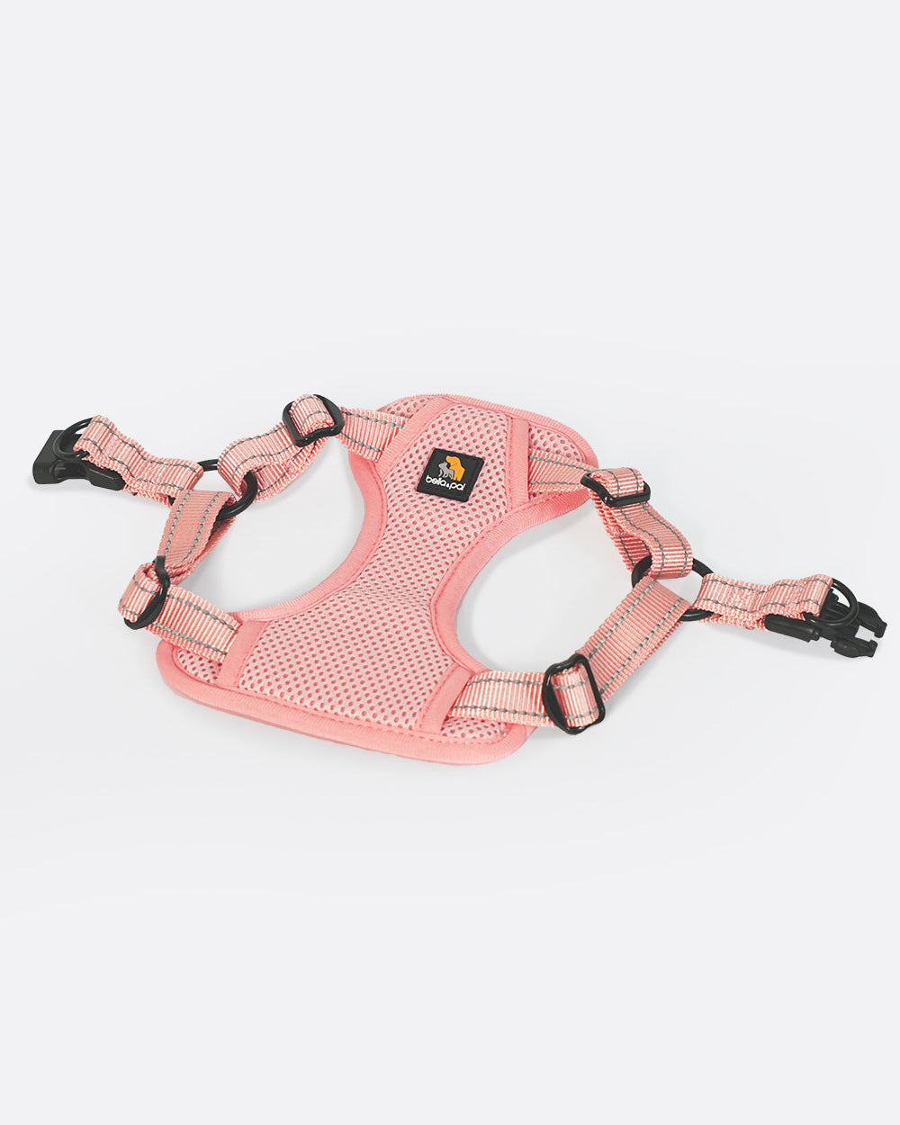 OxyMesh Flexi Step-in Harness and Leash Set - Coral Pink