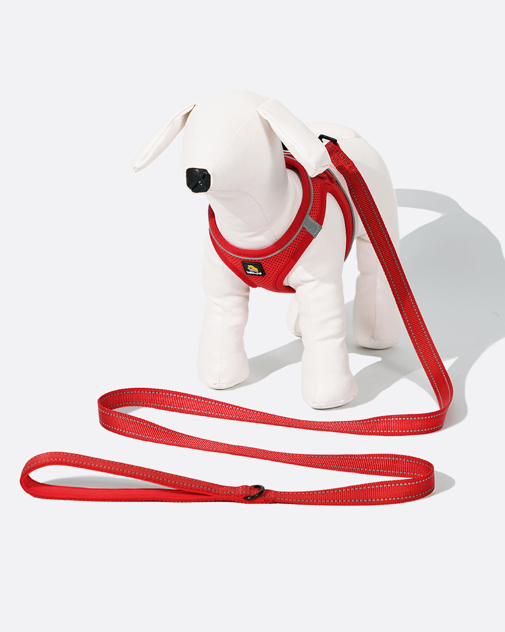 OxyMesh Velcro Step-in Harness and Leash Set - Burgundy Red