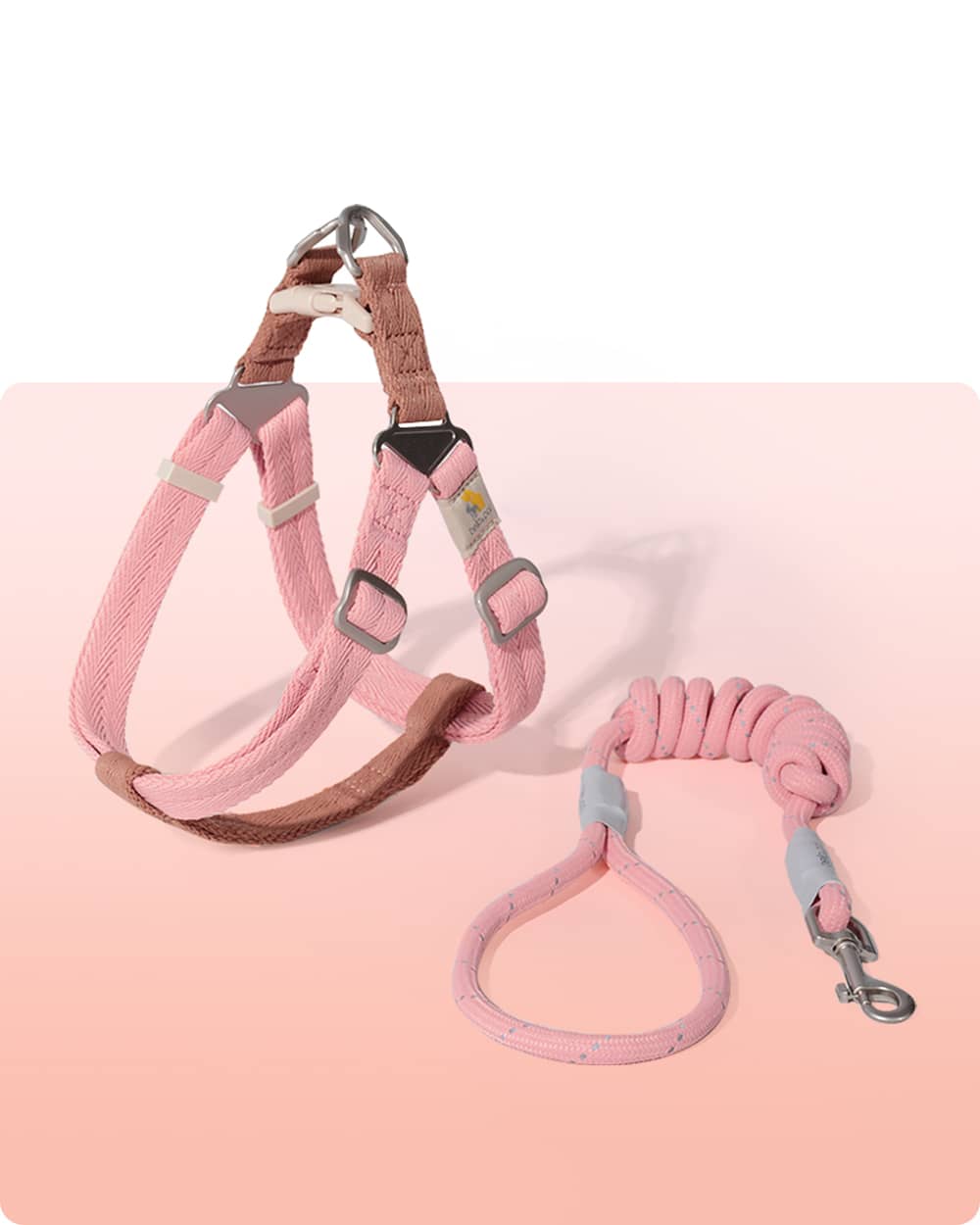 Soft Move Step-in Harness and Leash Set - Sika Deer - stringsmall