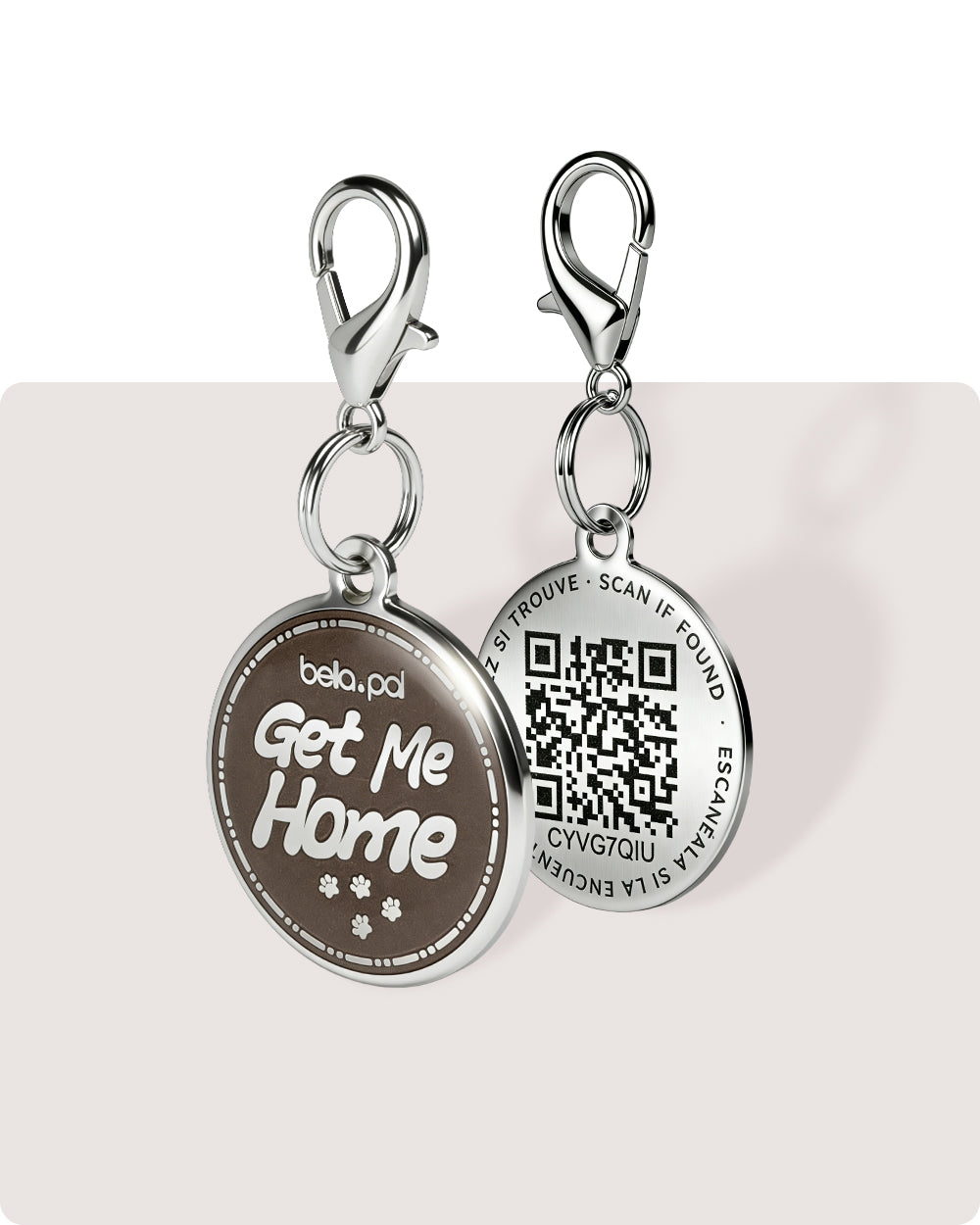 Raspberry Dog Tag Digital Pet ID Tag with QR Code for Dogs & Cats | Bella & Pal – BELLA ...