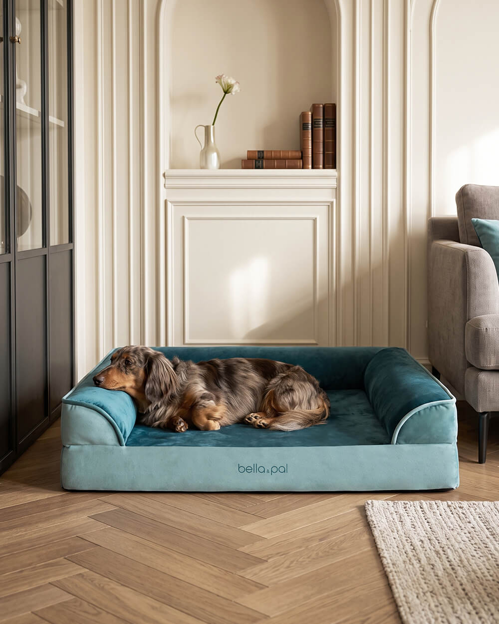 SnugNest Plus Memory Foam Orthopedic Dog Bed - Teal