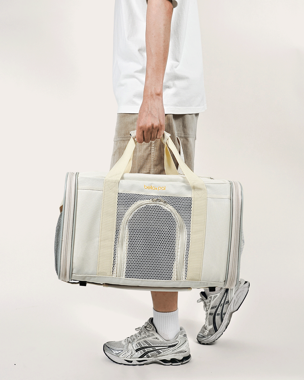Rolling Pet Carrier with Detachable Trolley