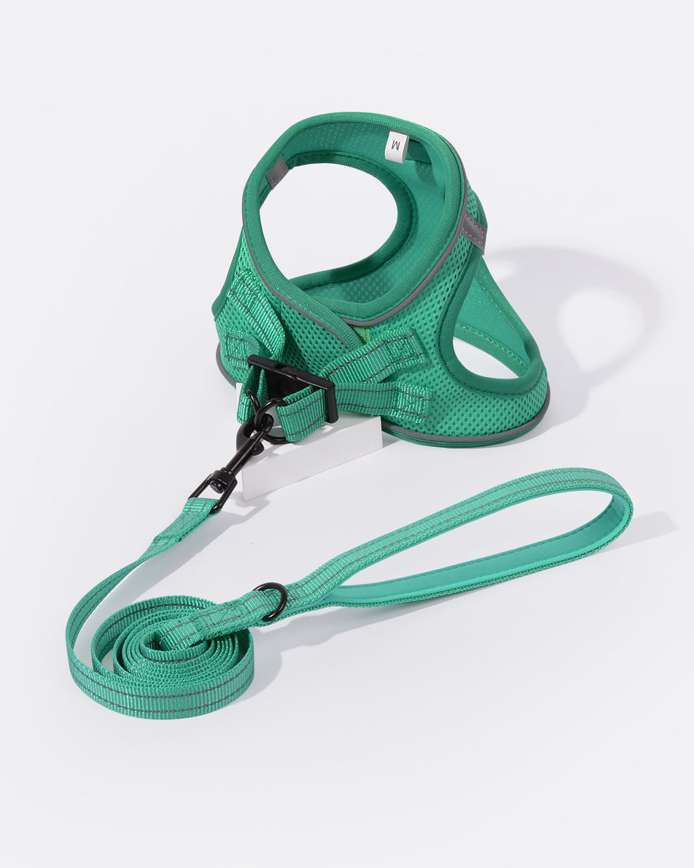 OxyMesh Step-in Harness and Leash Set - Emerald