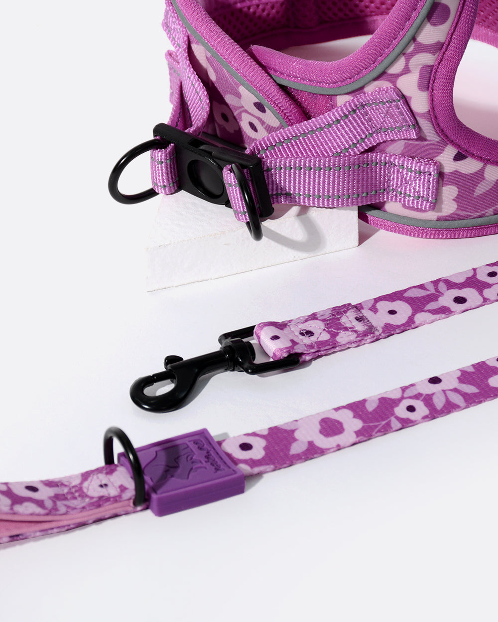 OxyMesh Step-in Harness and Leash Set - Summer Flowers