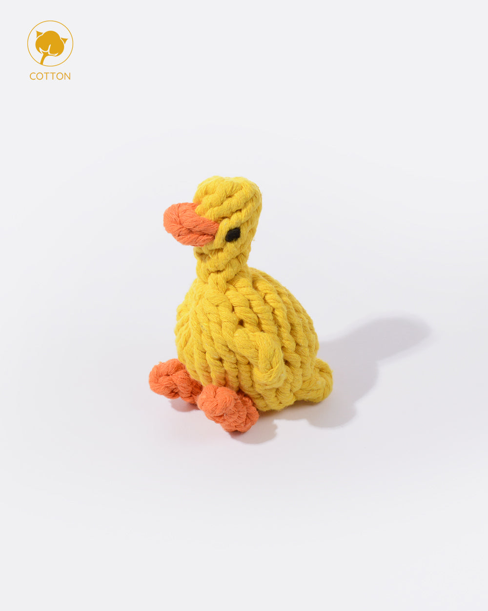 動物設計棉繩狗玩具 - 鴨