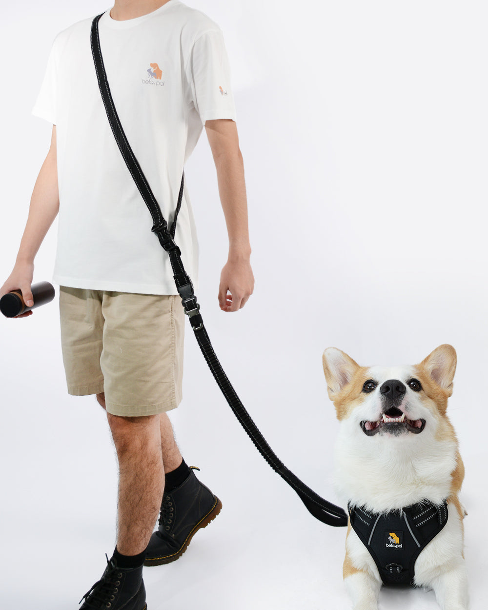 Smart Pro No Pull Harness and Hands-Free Leash Set - Classic Black