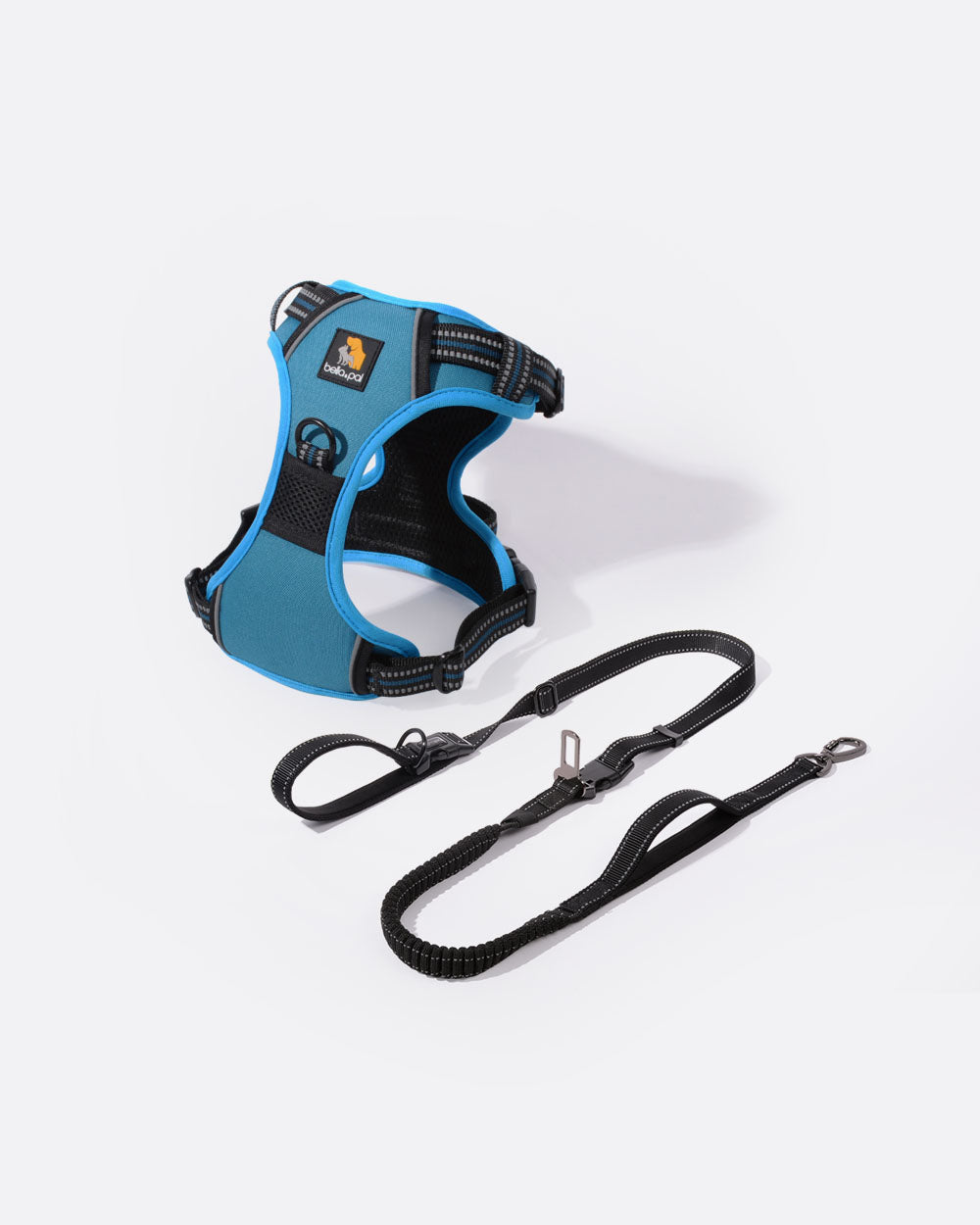 Smart Pro 胸背帶和多功能6合1牽引繩套裝 - 耶魯藍