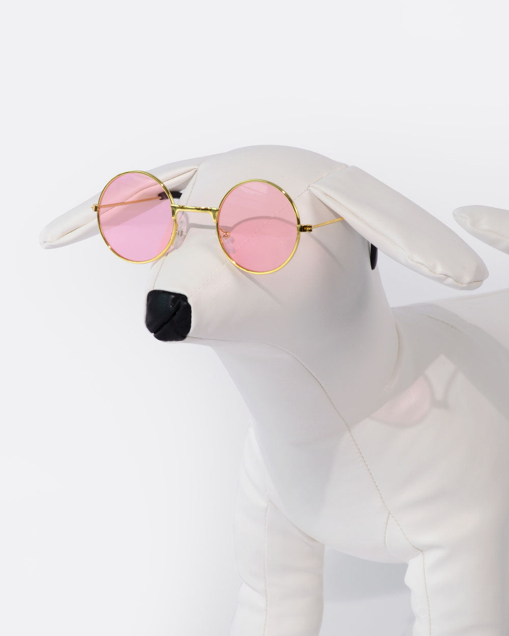 有色鏡片狗眼鏡 - 粉紅色
