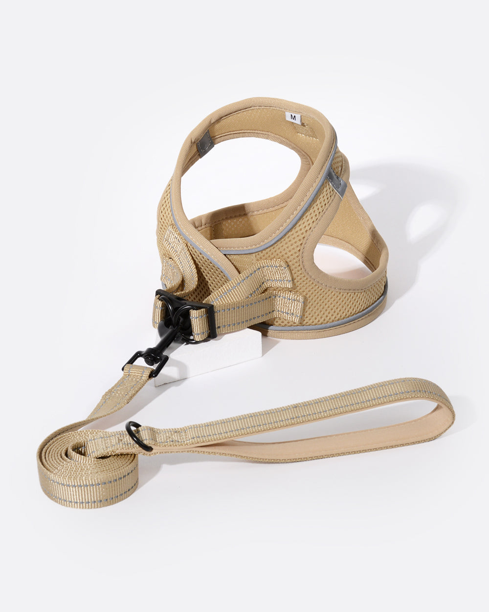 OxyMesh Step-in Harness and Leash Set - Tan