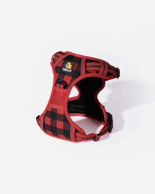 Smart Pro No Pull Dog Harness - Scottish Style Red Grid